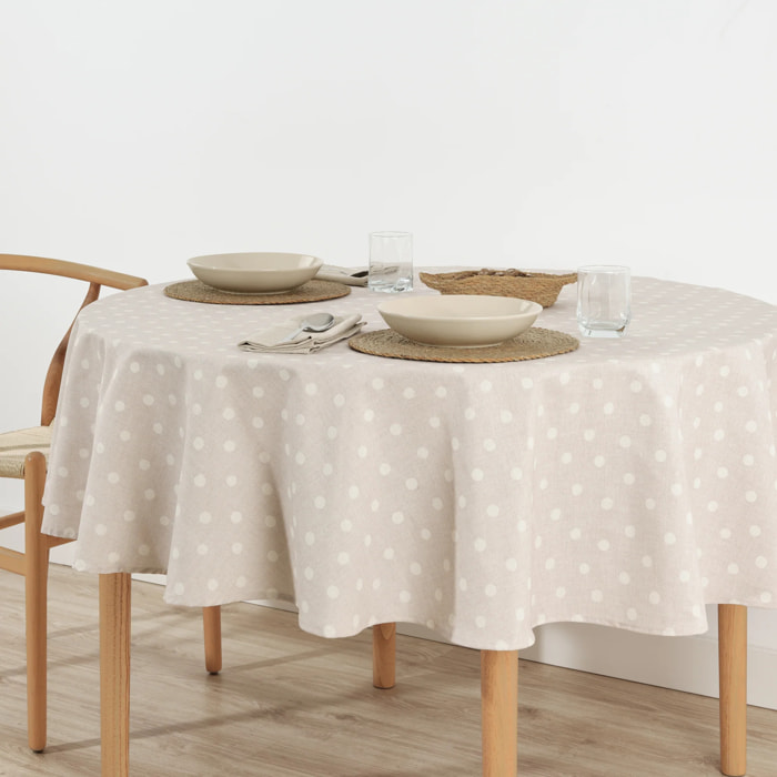 Nappe ronde en résine anti-taches 0120-175