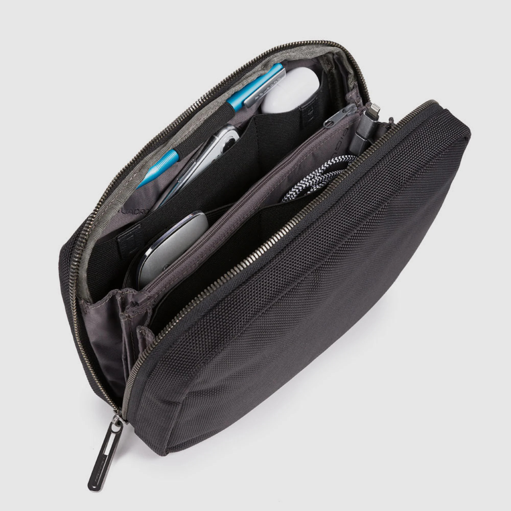 Piquadro Astuccio portacavi in tessuto riciclato