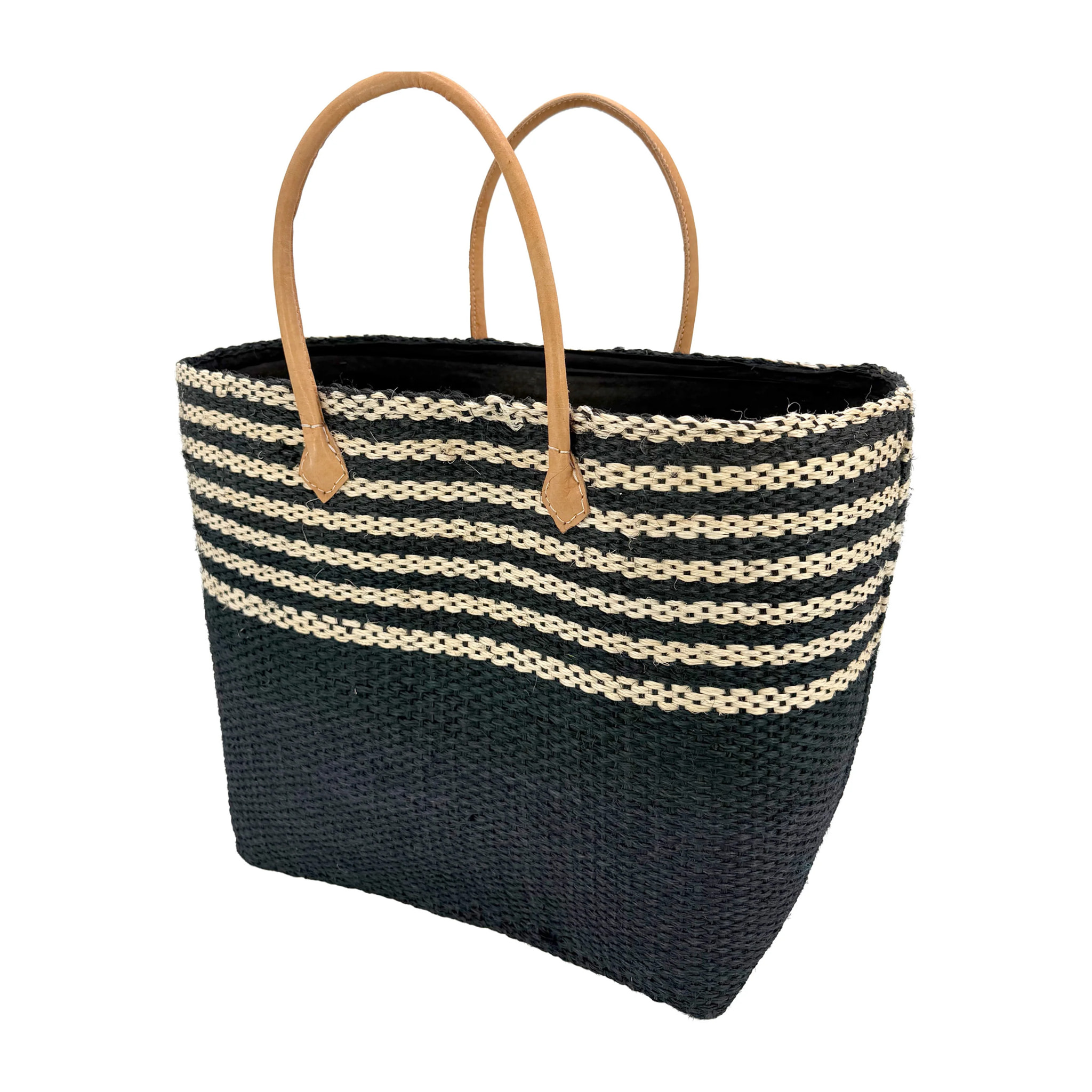 Panier artisanal de Madagascar - Amoroni SGM Noir avec pochon