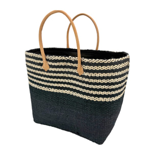 Panier artisanal de Madagascar - Amoroni SGM Noir avec pochon