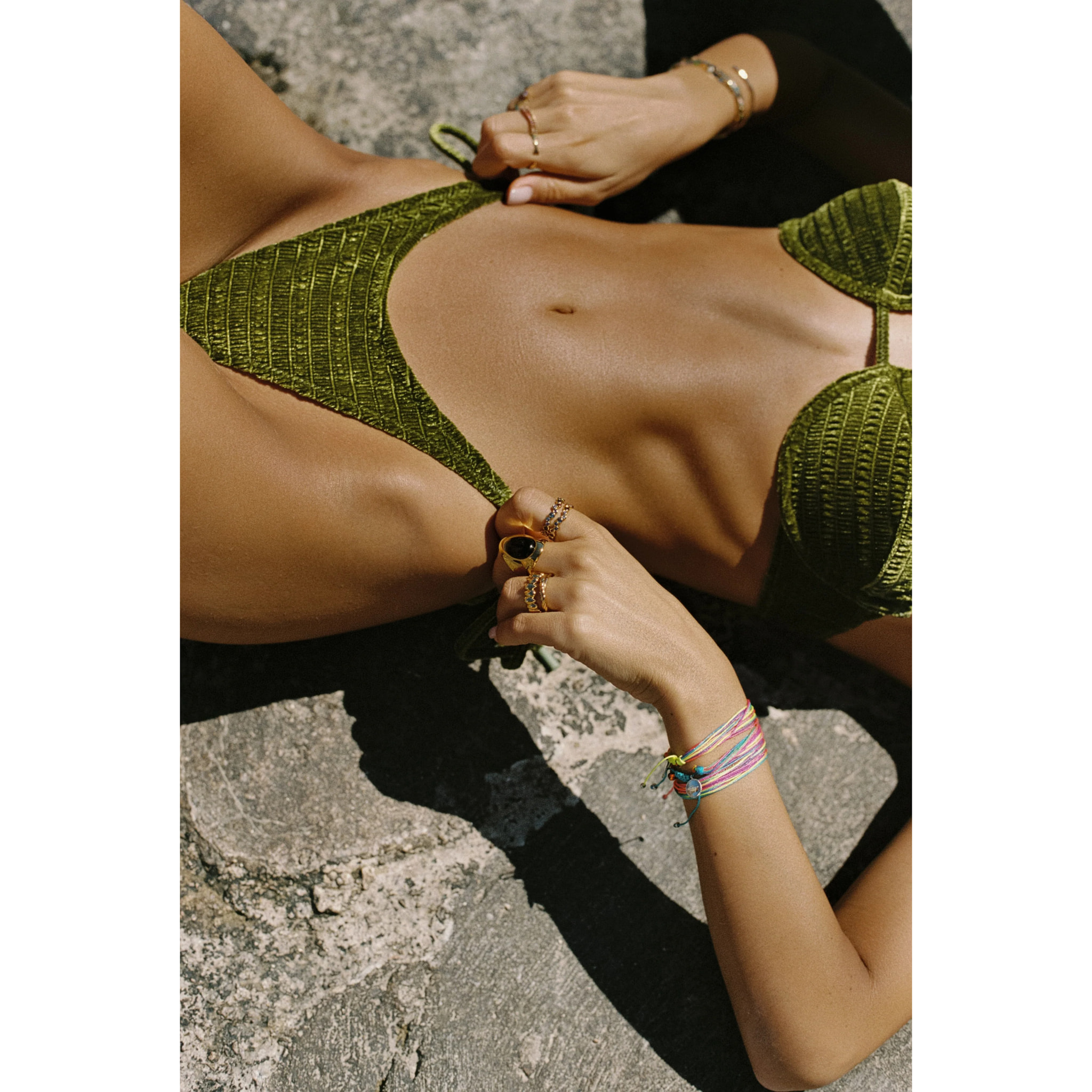 Anillo My Maxi Stone Acero Baño Oro