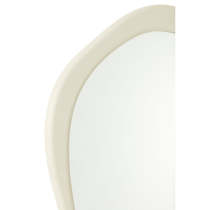J-Line Miroir Mural Moderna Mdf/Miroir Blanc Small