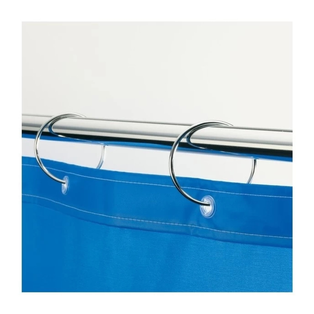 Lot de 12 anneaux pour rideaux de douche RINGO Chromé Spirella