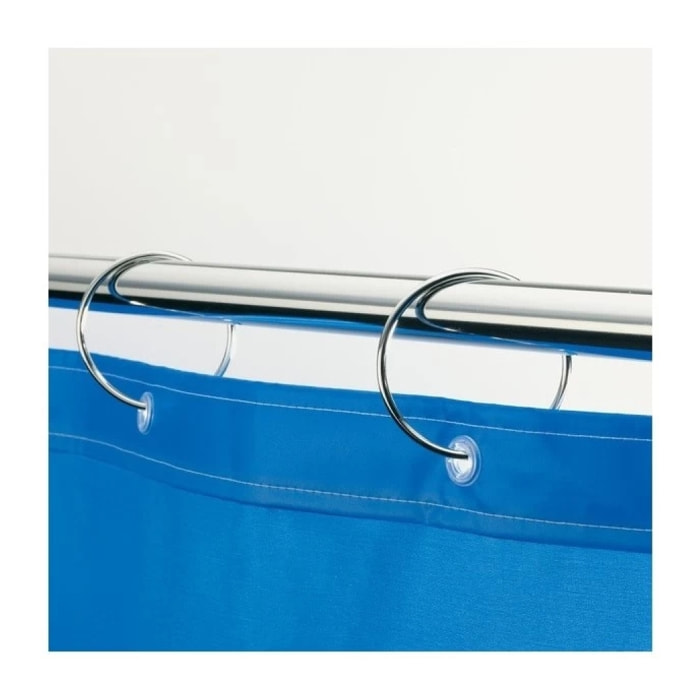 Lot de 12 anneaux pour rideaux de douche RINGO Chromé Spirella