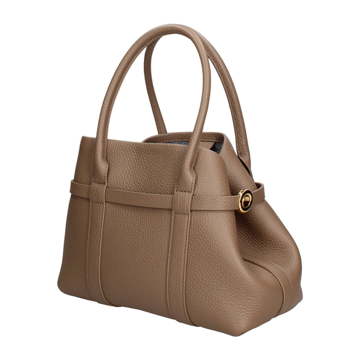 Borsa a mano da donna Made in Italy - Modello Valoria Nova - 100% pelle - 28.0 x 20.0 x 13.0 cm