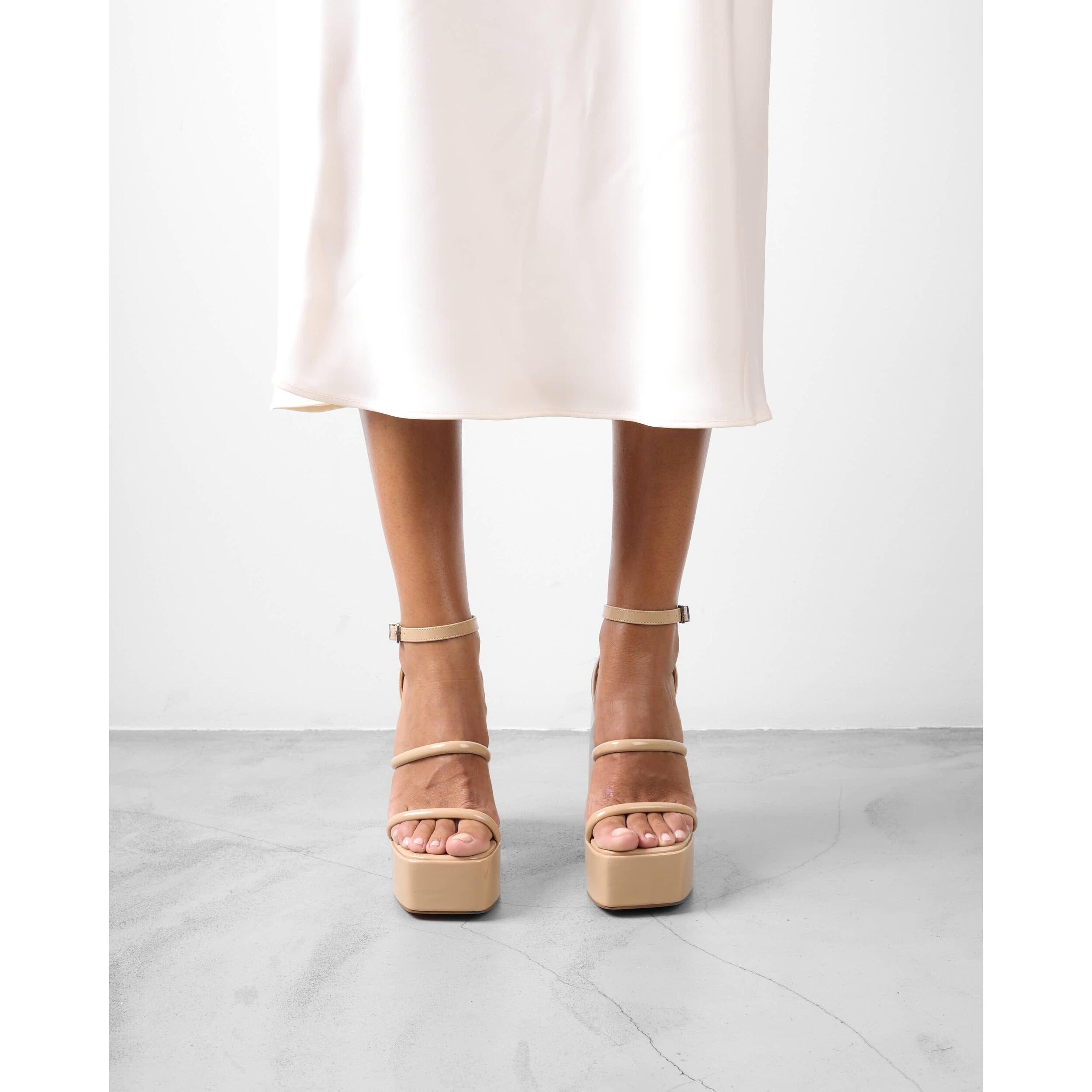 Sandalias  de tacón - Dara  - Beige - 15 cm