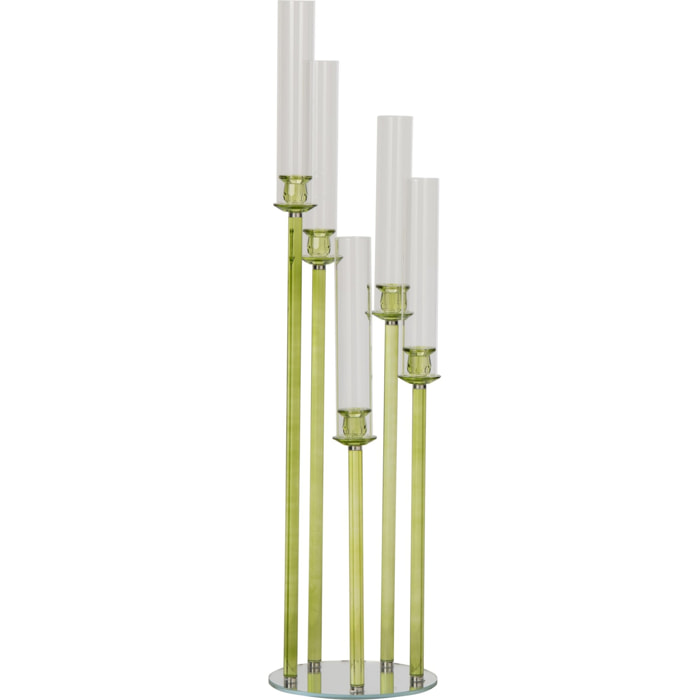 J-Line Chandelier Cristal Vert