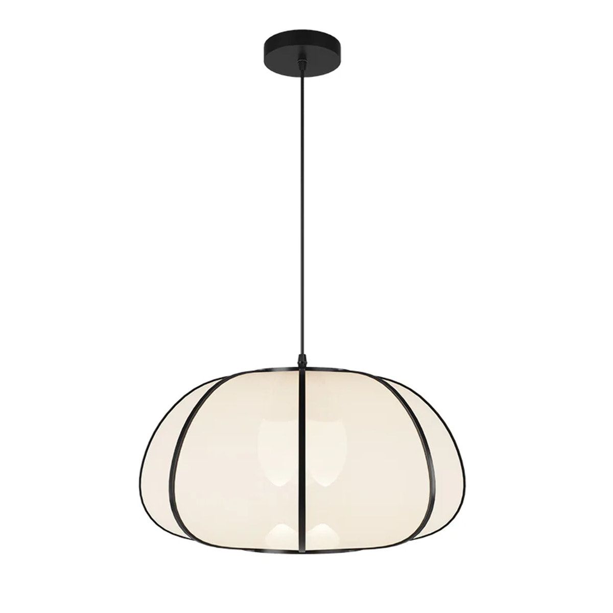 Suspension en bambou noir D38 cm - Hana