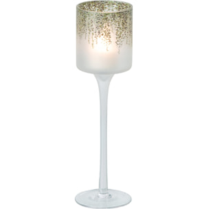 J-Line photophore sur base - verre - vert foncé/transparent - small