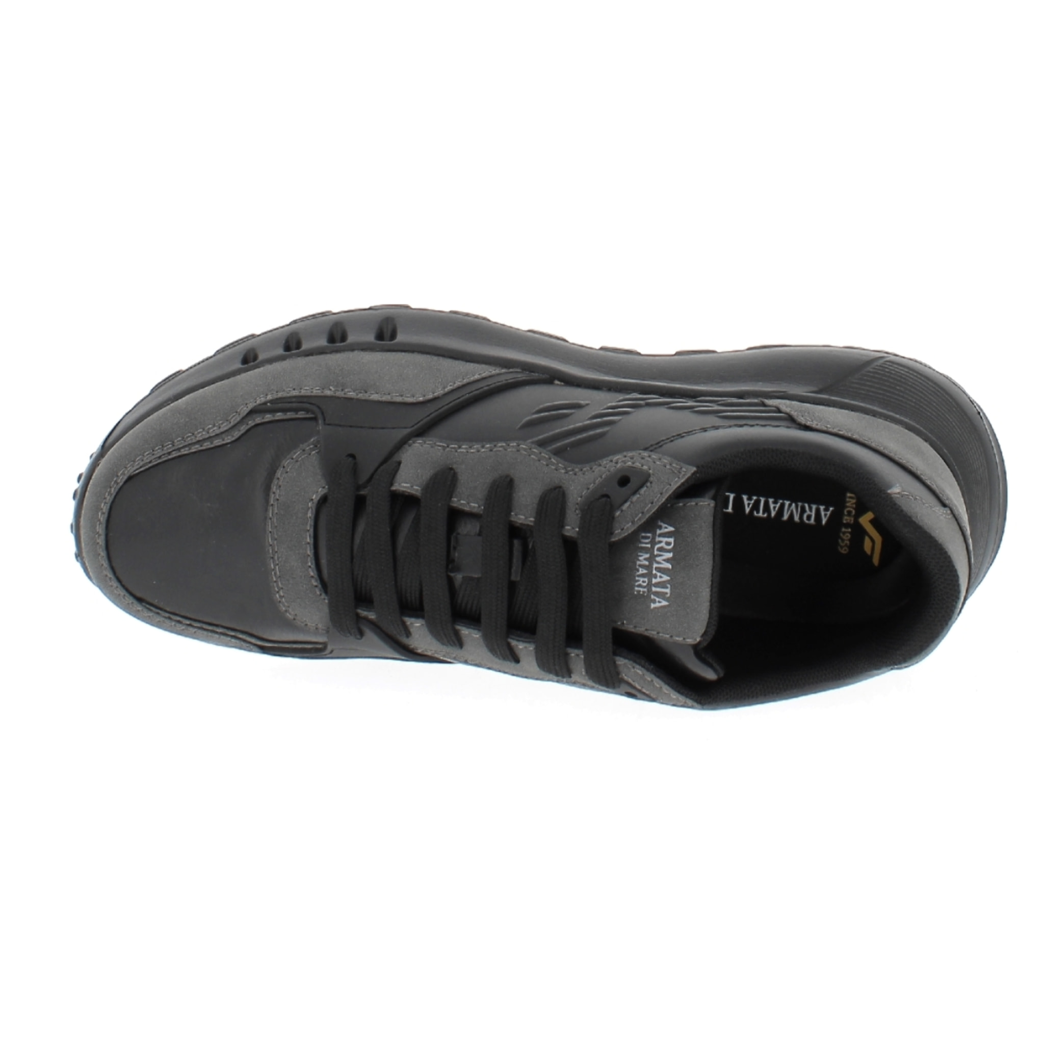 Armata di Mare Scarpe Uomo Sneakers Casual Stringate con Soletta Rimovibile in Memory Foam AMU W24D649 Black