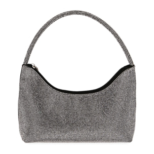 Mini bolso plateado metálico