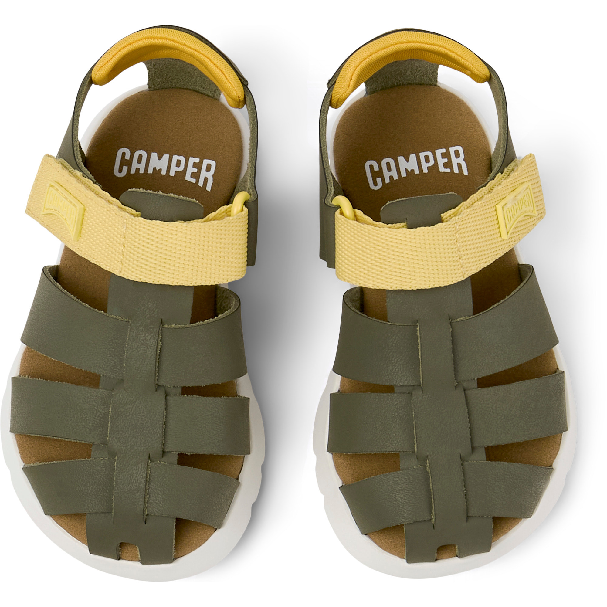 Sandalias - CAMPER Oruga - Verde - Piel de ante