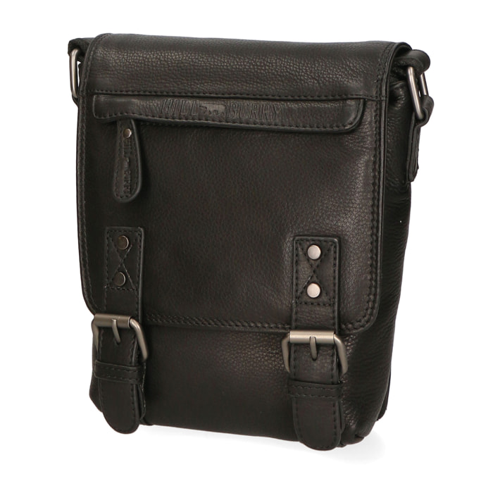 Borsa a Tracolla da Uomo in Vera Pelle fashion 23x17x5 cm