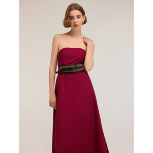 Motivi - Vestito bustier in popeline - Fucsia