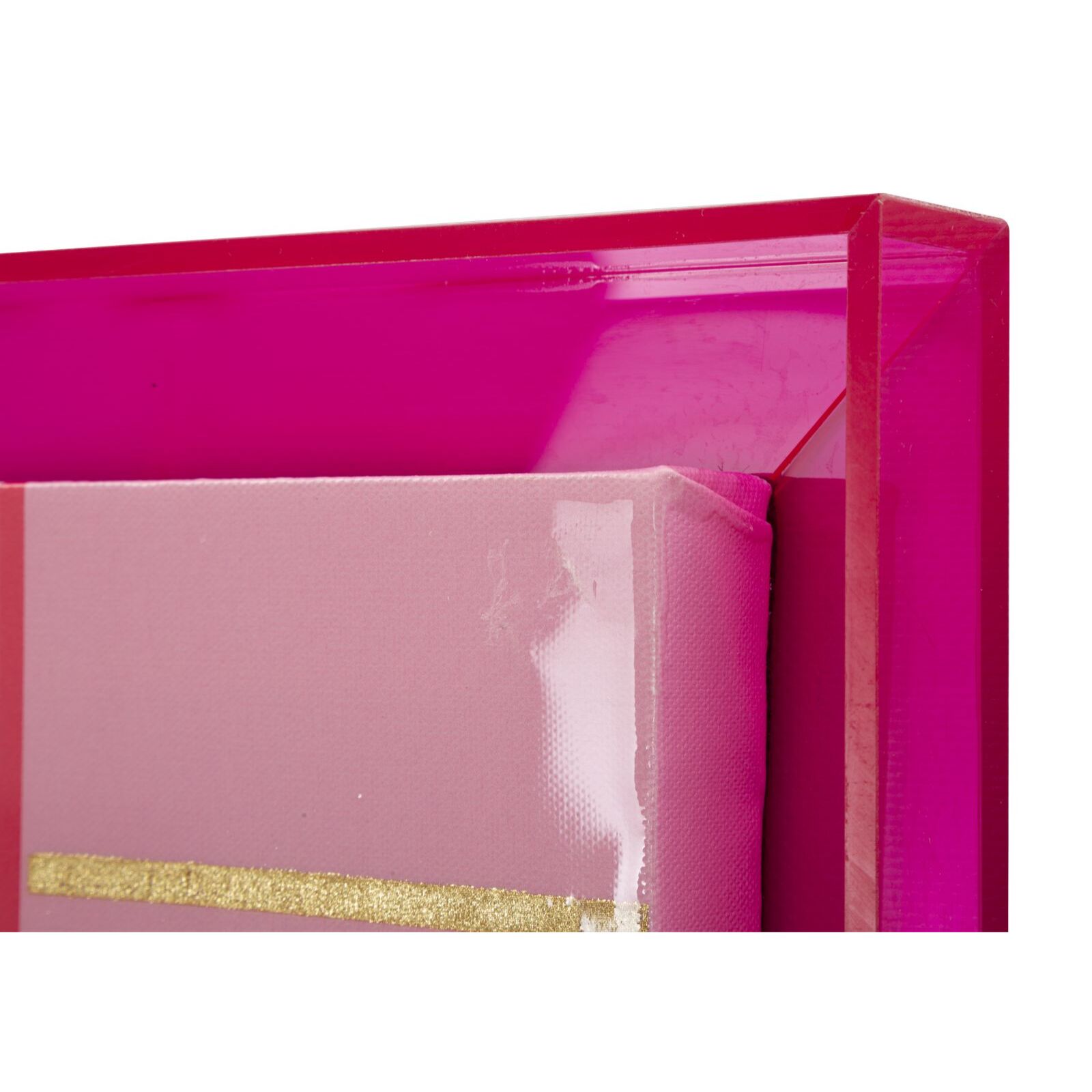 STAMPA SU TELA LACCATTO ACRYLIC C/CORNICE -B- CM 60X3,3X80