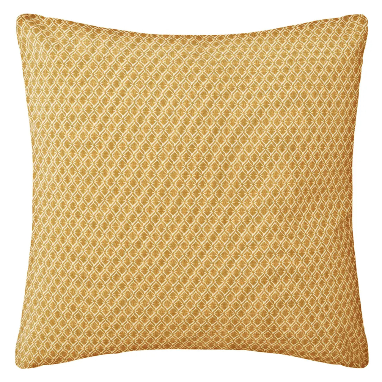 Coussin motifs "Otto" jaune 38x38cm