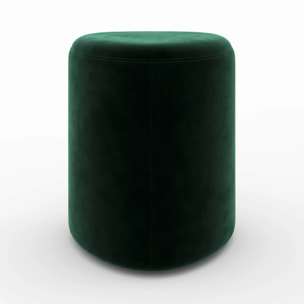 Pouf en velours vert - Emmy