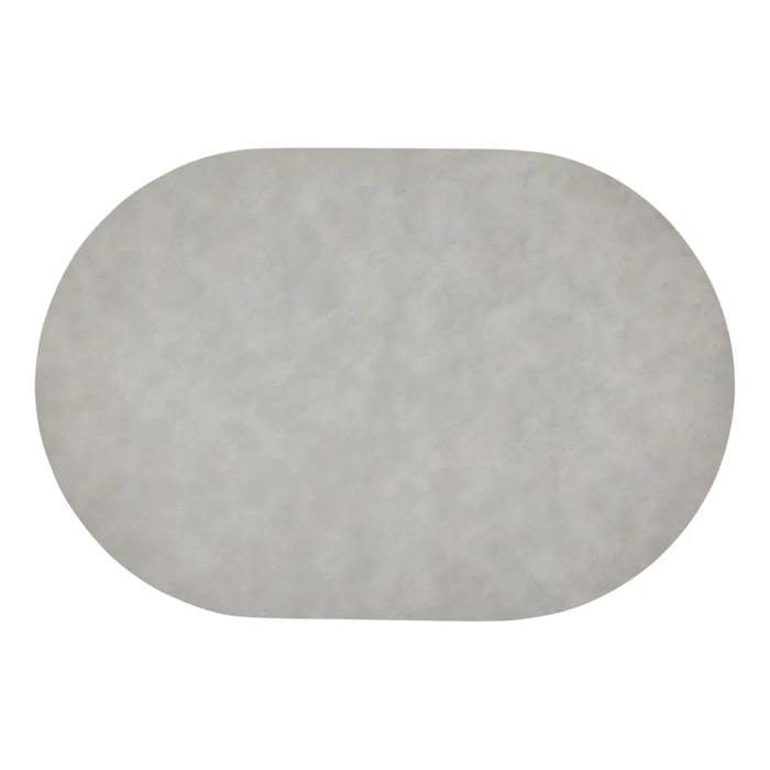 Set de table oval Kim 49x33cm gris
