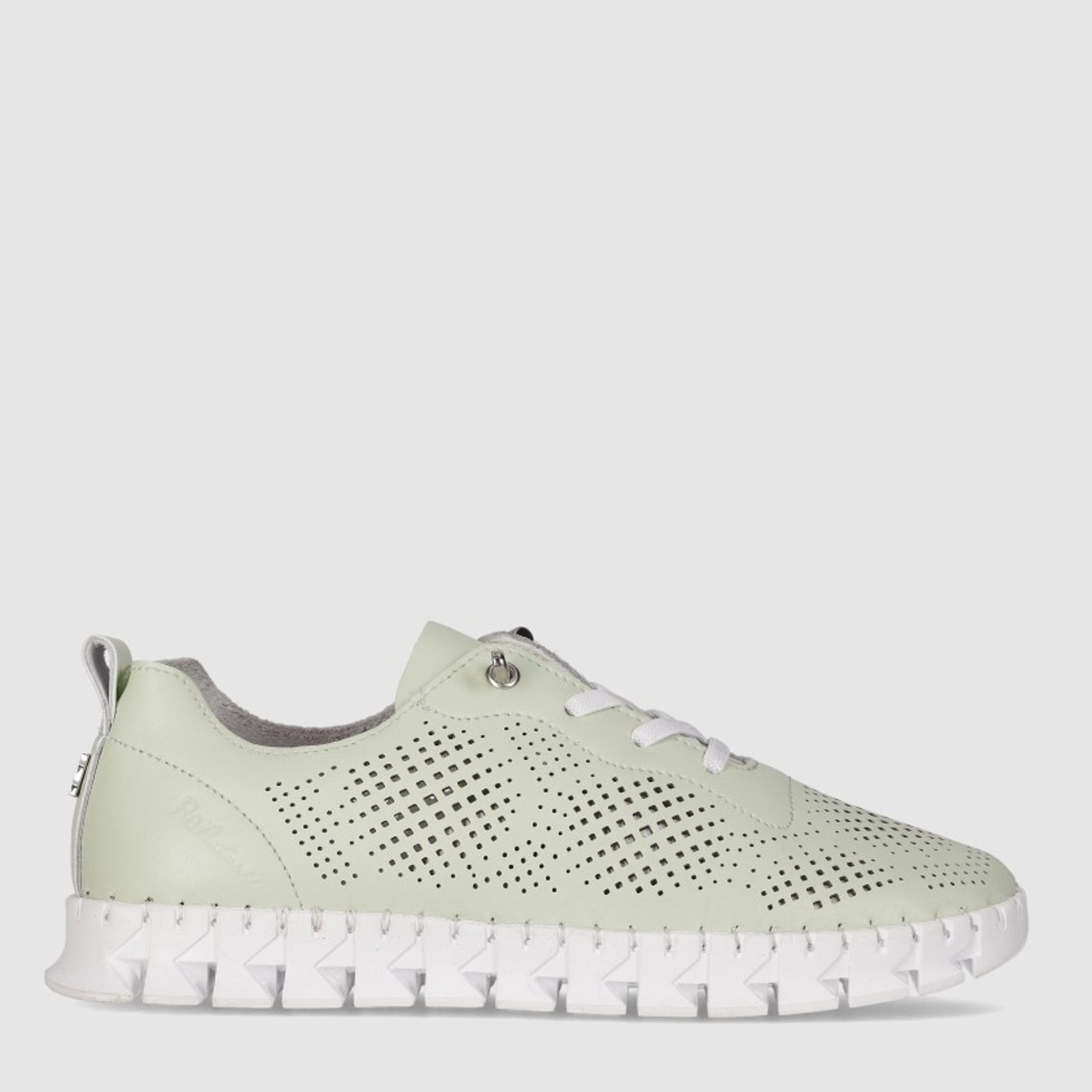 Zapatos de Piel - Verde - Tacón: Bajo