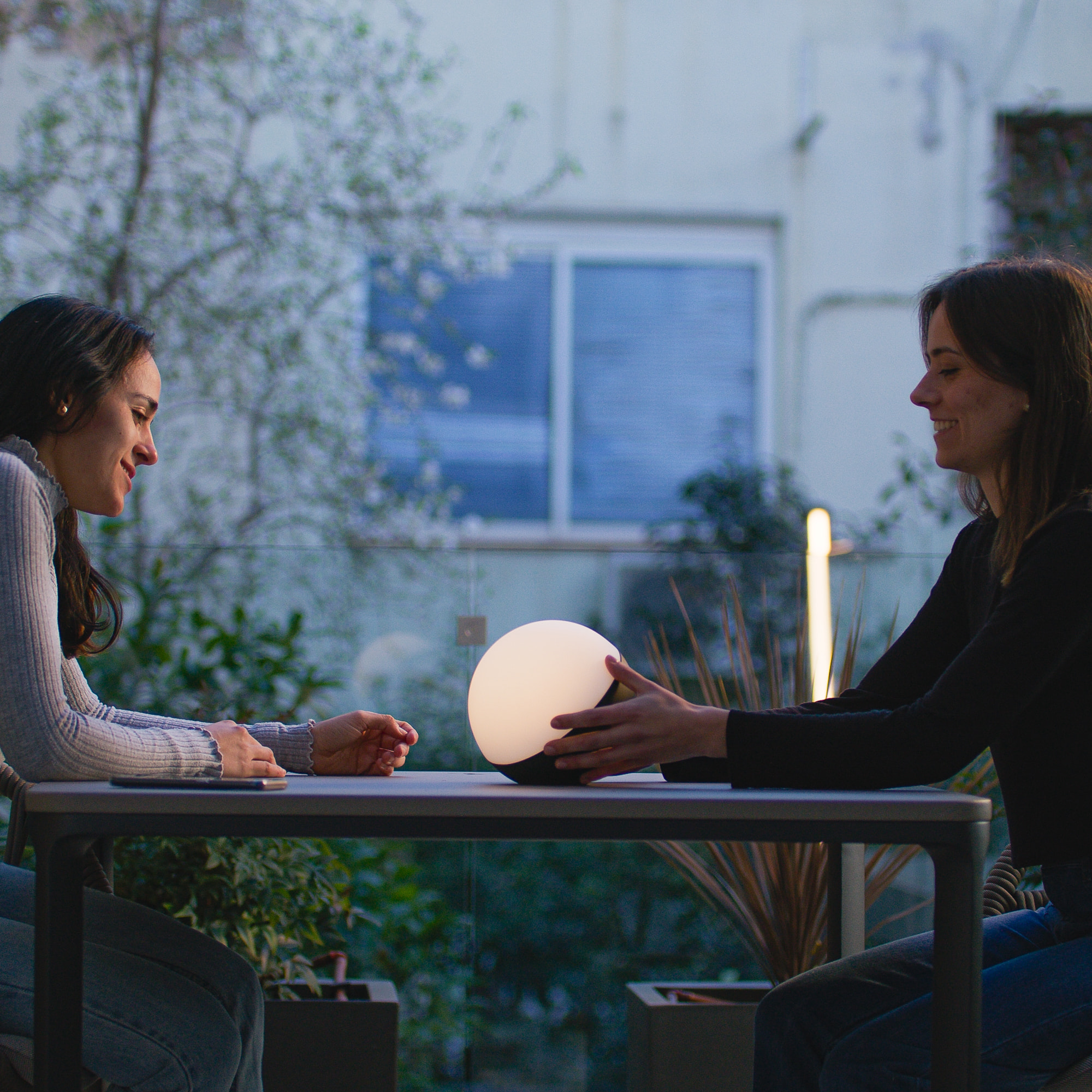 FORLIGHT Sobremesa Ip44 Sphere Led 1,5W 2700K Negro 85Lm