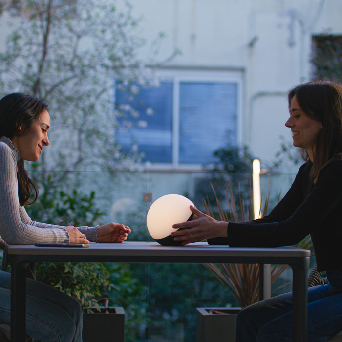 FORLIGHT Sobremesa Ip44 Sphere Led 1,5W 2700K Negro 85Lm