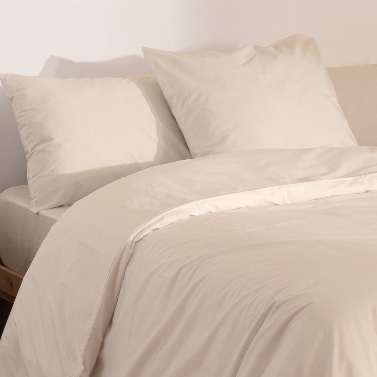 Funda nórdica 100% algodón 200 hilos lisa Arena