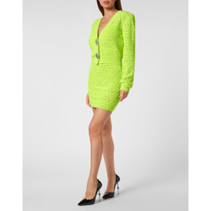 PHILIPP PLEIN Knit Short Skirt MONOGRAM