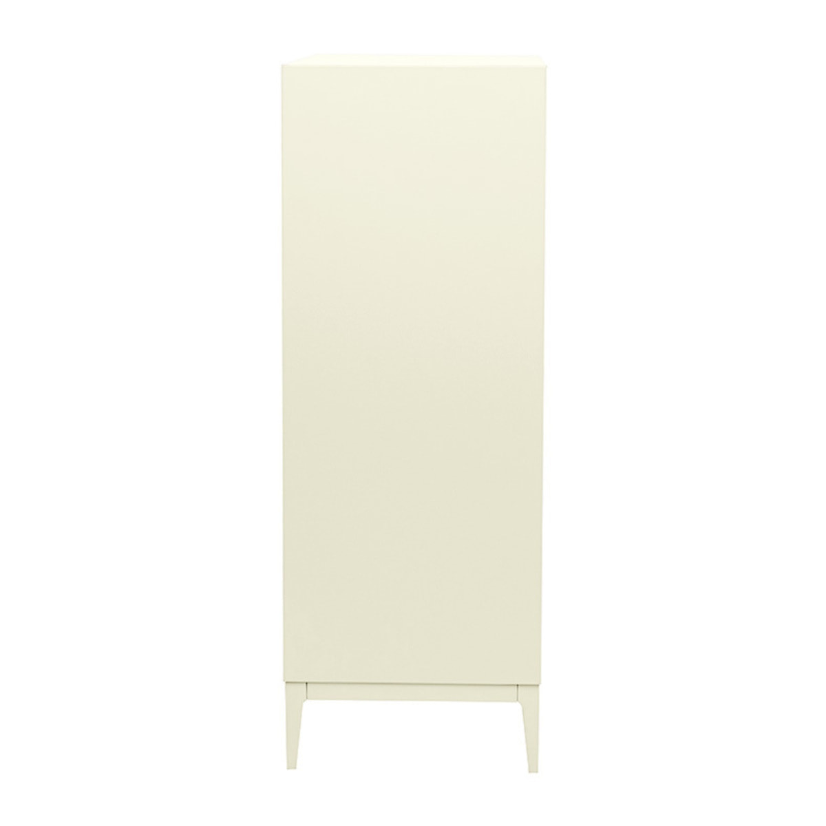 Buffet haut beige laqué mat 2 portes 1 tiroir L90 cm GRAY