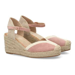 Alpargatas de cuña clásicas cómodas para mujer