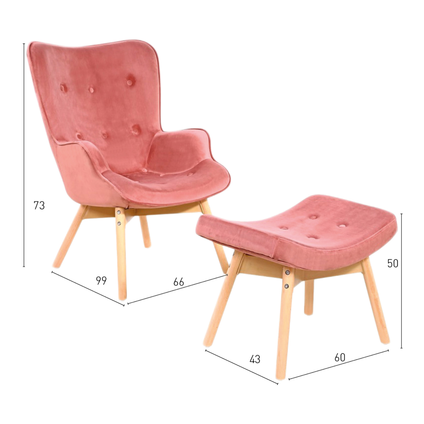 Sillón + Reposapie Windsor