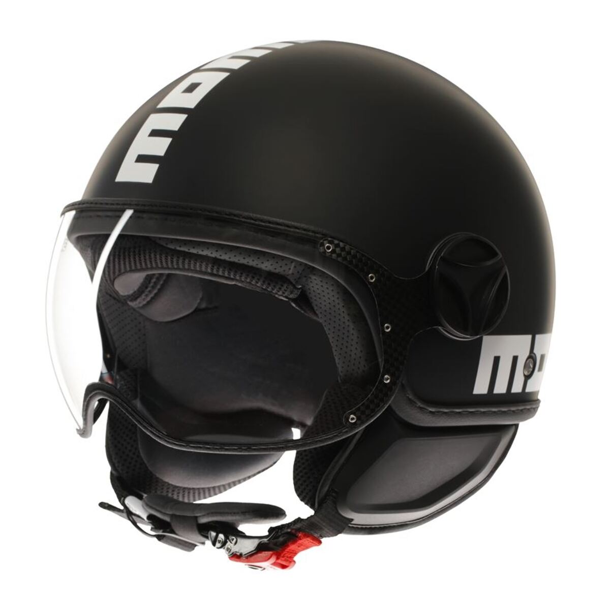 CASCO MOMO FGTR CLASSIC E2206 MONO MATT BLACK/WHITE