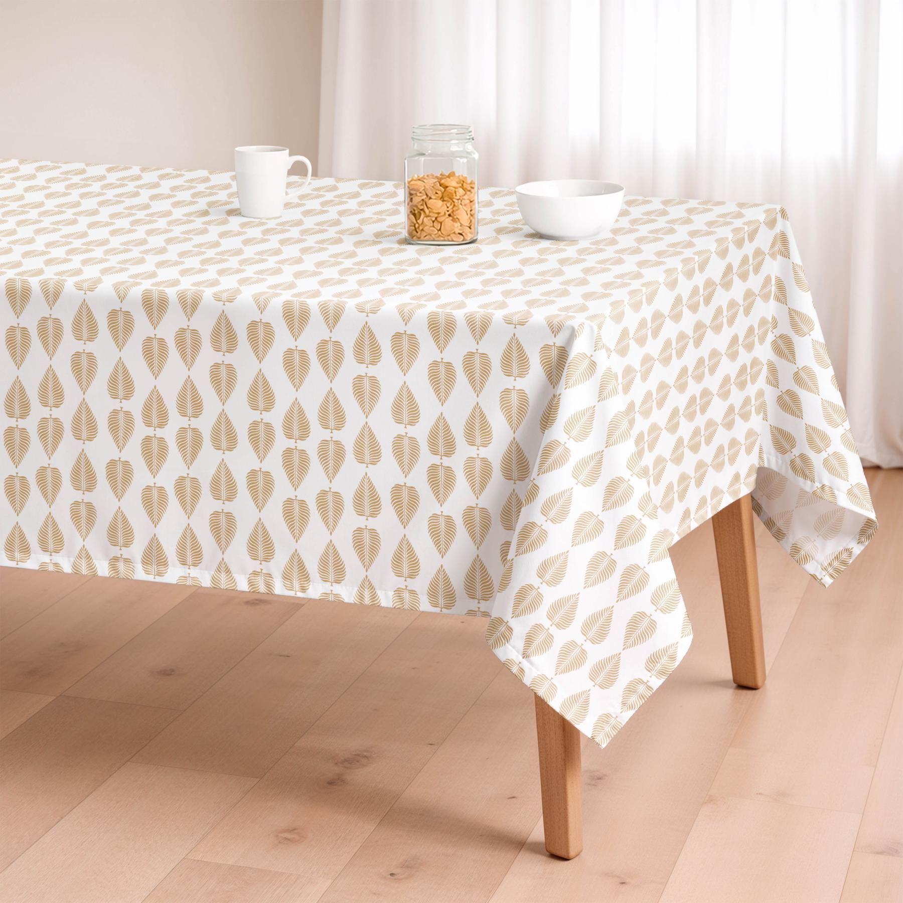 Mantel antimanchas NORLIS OCHRE - 100% algodón