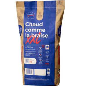 Charbon de bois SOLER de bois 50L XXL très gros morceaux