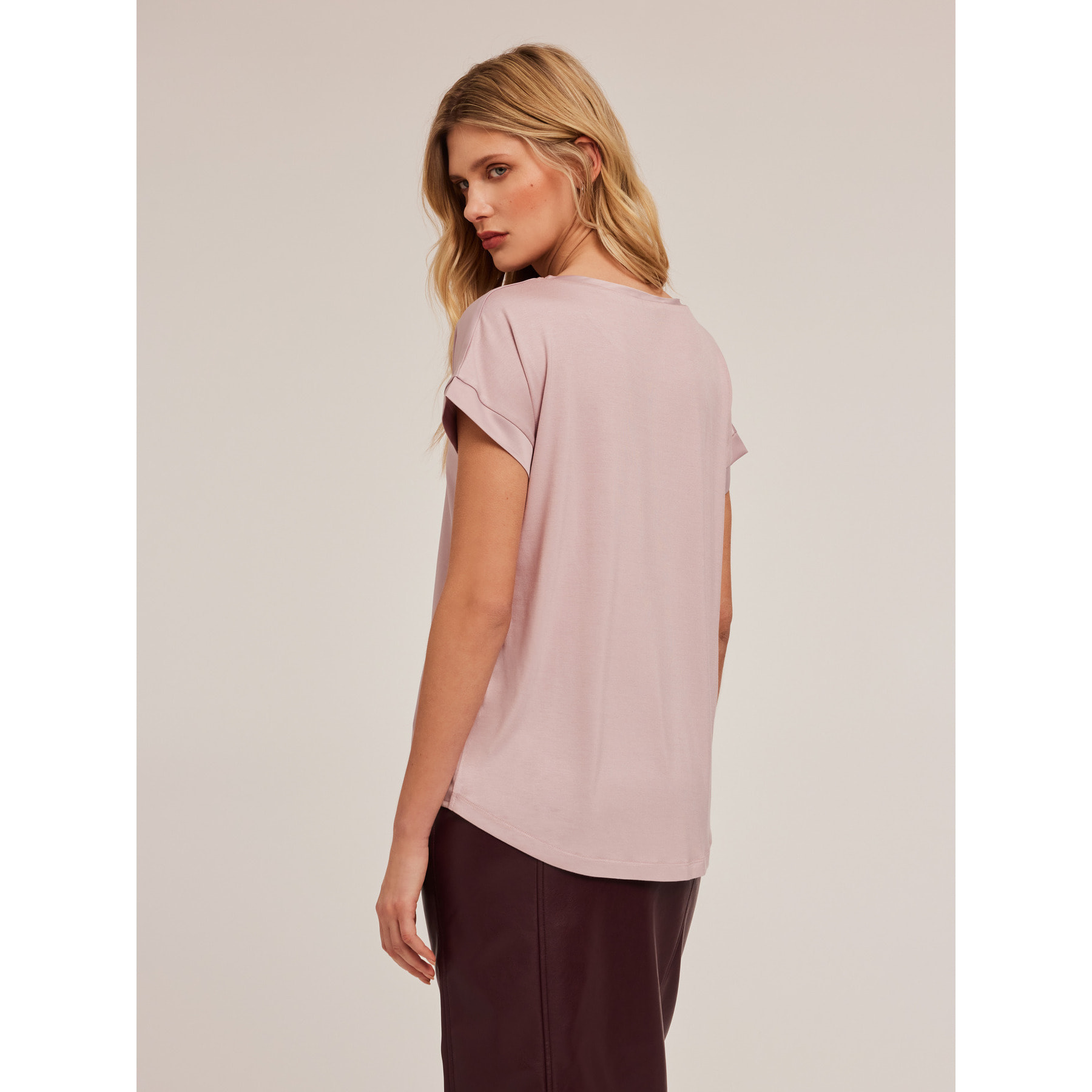 Motivi - Camiseta bimaterial - Rosa