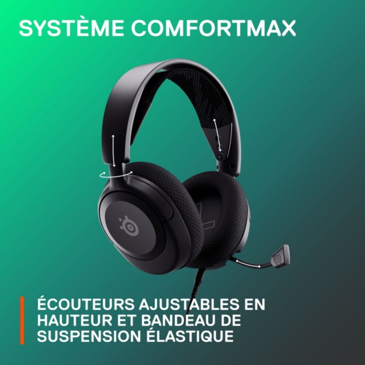 Casque gamer STEELSERIES Arctis Nova 1 Noir