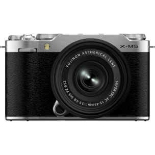 Appareil photo Hybride FUJIFILM Kit X-M5 Silver + XC15-45mm