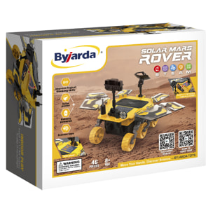 Rover di Marte da costruire. 46 pezzi. Funzionamento solare e a batteria.