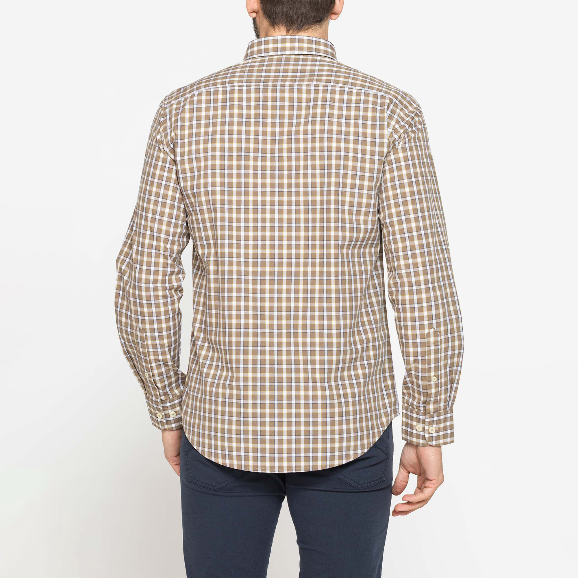 CAMICIA BUTTON-DOWN CON MANICA LUNGA E TASCHINO