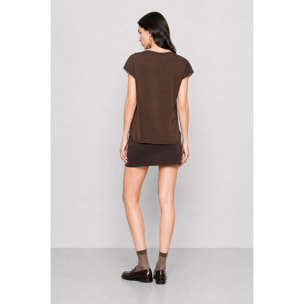 Kocca - T-shirt da donna in viscosa con girocollo e maniche corte Donna