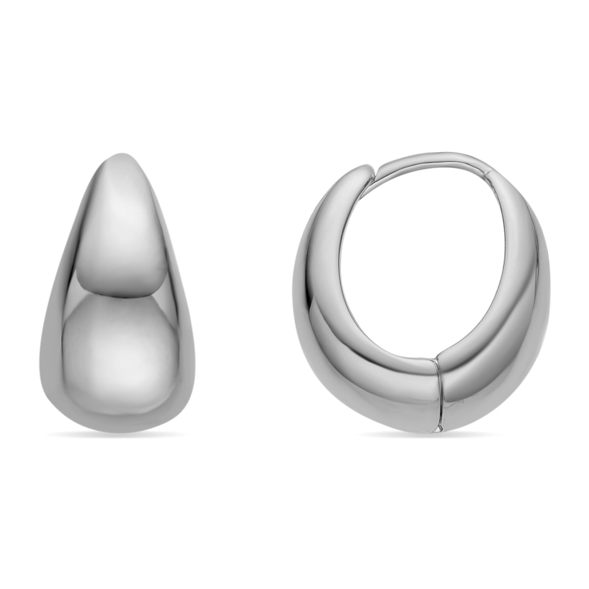 Pendientesde 16,5mm de diámetro acabado plata