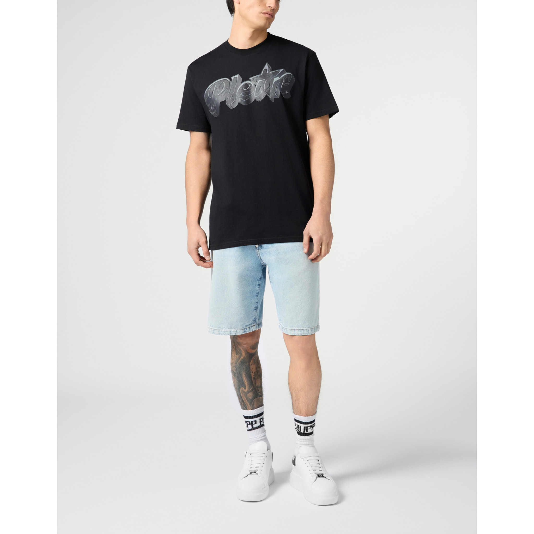PHILIPP PLEIN Camiseta de cuello redondo y manga corta