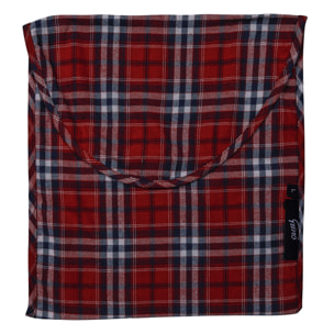 PIGIAMA UOMO uomo flanella invernale quadro rosso blu e bianco