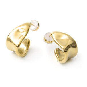 Pendientes Rorki acabado oro amarillo 18k