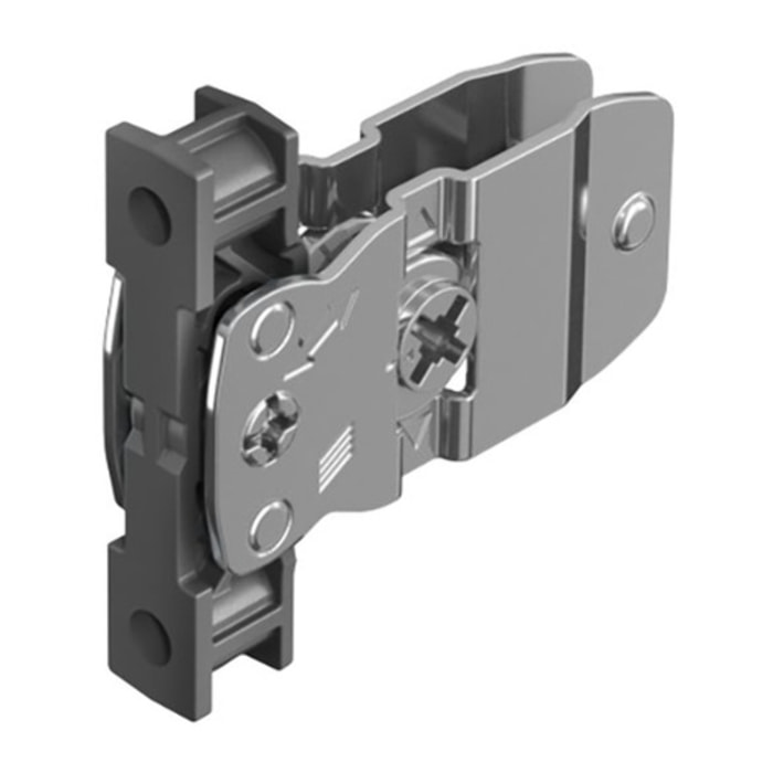 Connecteur de façade de tiroir AvanTech YOU pour profil latéral de tiroir, hauteur 101mm, à visser - HETTICH - 9255835