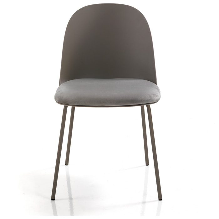 Oresteluchetta Set 4 Sedie TELLA SLIM DARK GREY