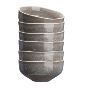 Bol STELLAR Ø14cm - 6 pièces - Gris béton