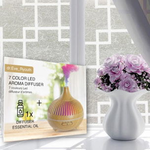 Difusor de aroma LED de 7 colores - Enchufe para Reino Unido / Enchufe para UE