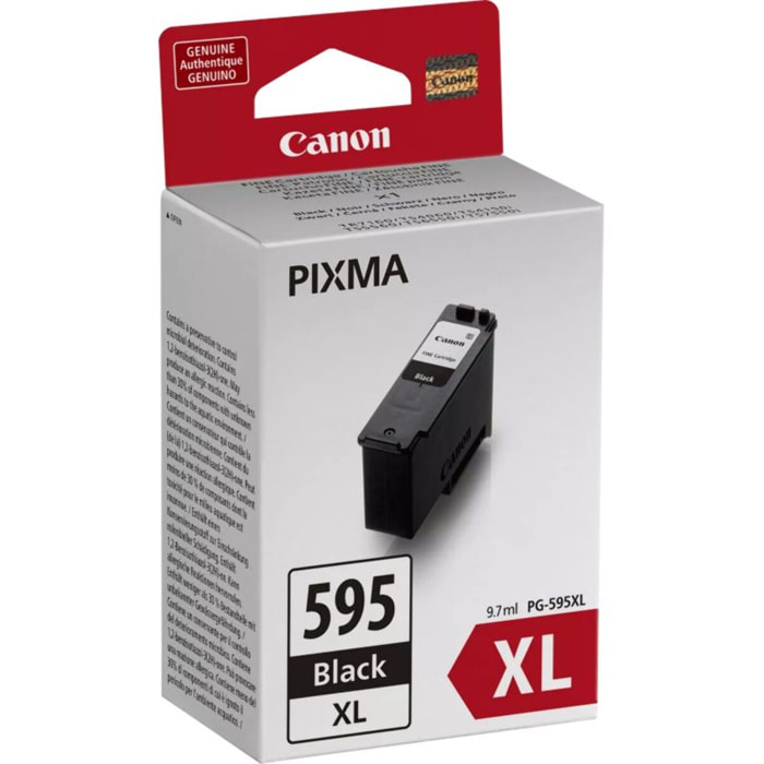 Cartouche d'encre CANON Originale PG-595 XL Haute Capacité Noire PIXMA - 5212C002