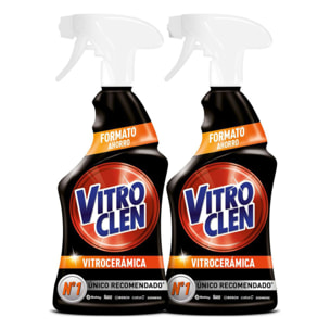 Vitroclen Limpiador de Vitrocerámica en pistola, pack 2 unidades x 450ml