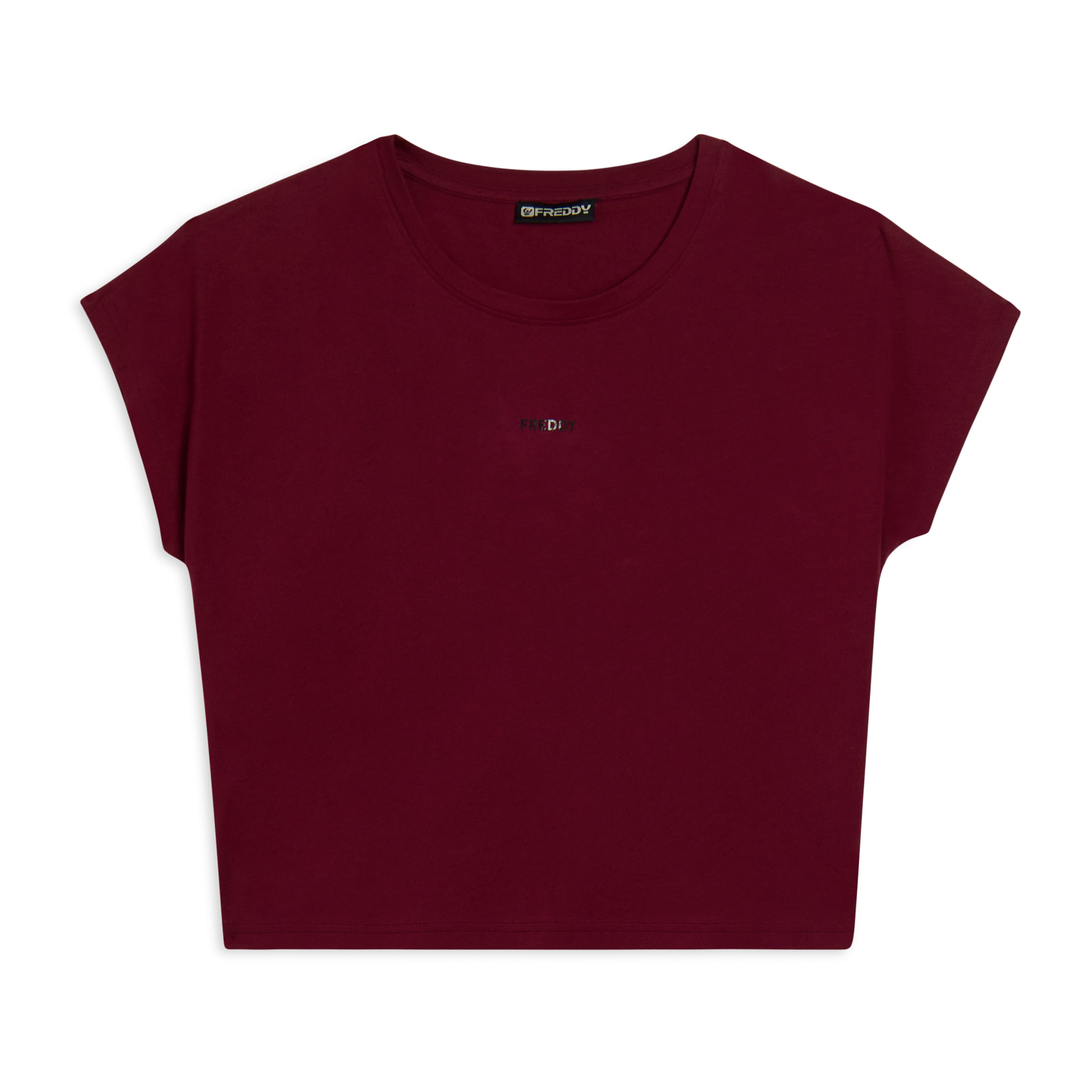 T-shirt donna con stampa sulle spalle